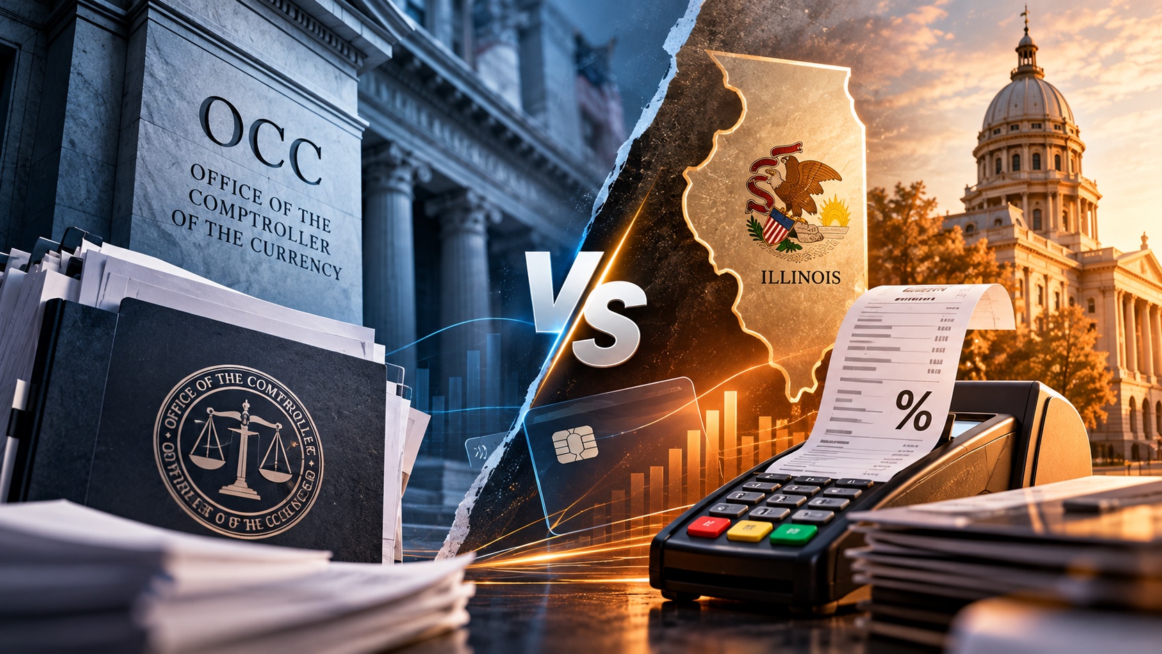 OCC Attempts to Invalidate Illinois Swipe Fee Law, NRA Warns of Higher Costs — supplied banner